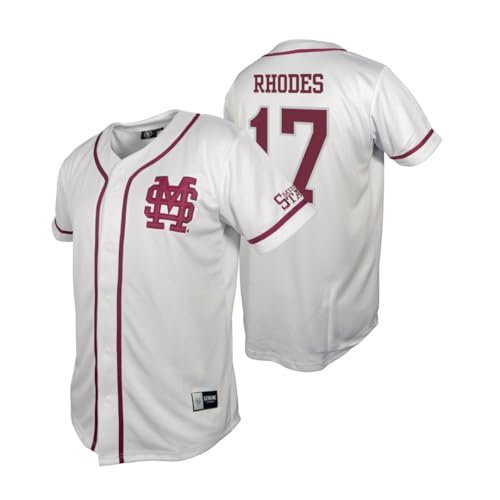 Genuine Collective Parker Rhodes - 17 Mississippi State Bulldogs Nil Baseball J…
