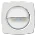 Amarine-made Boat Marine RV Auto 12 Volt LED Square Courtesy Floor Light Companion Way Blue 12v Light -Bezel Color: White (1 PCS)