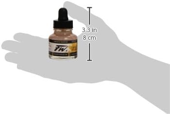 Daler-Rowney FW Acrylic Ink, Glass Bottle with Dropper, 1oz - 29.5 ml, Gold Imitation, Gold (Imitation), 30 ml - Image 3