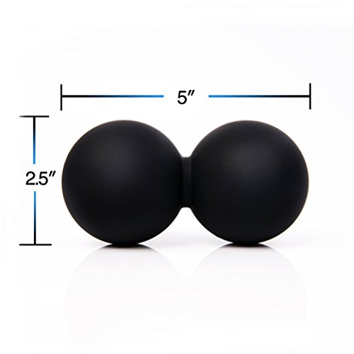 Lacrosse Balls Massage by BLUNIVERS | Deep Tissue Massager Therapy Ball for Back and Spine + Carrying bag & Video Exercises & Lifestyle eBook