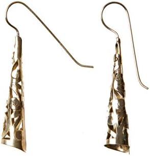 Brass Earrings Womans Fashion Drop And Dangle Jewelry Earrings Fine Jewelry Mosaic Cone
