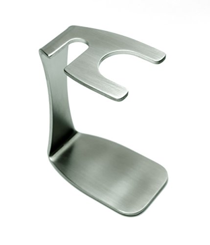 Golddachs – Pennello da barba e conservatore in acciaio inox, 1 pezzi