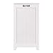 Oceanstar RHP0109W Rectangular Laundry Wood Hamper, White Finished