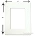 The Display Guys Pack of 25 11x14 inches White Picture Photo Matting Mats Boards (White Core Bevel Cut) + Black Back Boards + Clear Plastic Bags (25pcs White Complete Set)