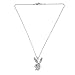 chelseachicNYC Dandy Rhinestone Playful Bunny Necklace