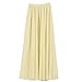 Ezcosplay Women's Double Layer Retro Chiffon Long Skirt Elastic Waist Boho Skirt