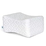PharMeDoc Knee Pillow Orthopedic Cushion - Hip & Joint Pain Relief - Washable Case  Contoured Bed Pillow for Side Sleepers, Pregnancy & Spine Alignment  Leg Support Wedge - Layered Memory Foam