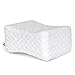 PharMeDoc Memory Foam Knee Pillow - Orthopedic Knee Wedge Pillow for Side Sleepers - Leg Support - Layered Memory Foam