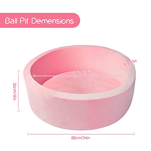 GeeSound Ball Pits for Toddlers, Kids Memory Foam Ball Pit, Indoor & Outdoor Round Kids Play