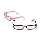 Two Pairs of Pink and Purple Glasses | Fits 14
