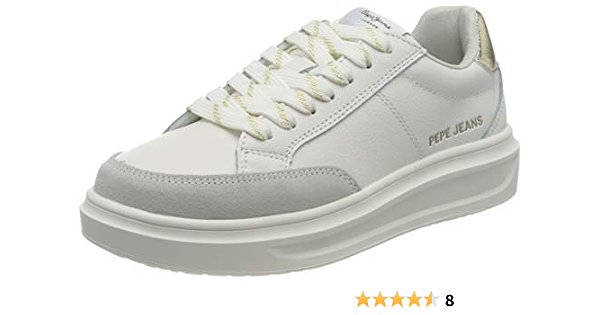 Pepe Jeans London Women's Abbey Top Sneaker, 801factory White, 3 UK: Buy  Online at Best Price in UAE - Amazon.ae