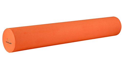 Wacces High Density Muscle Massage Foam Roller 24" Black with EVA