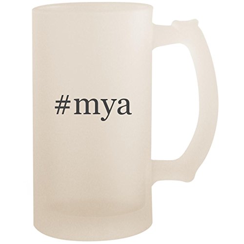 #mya - 16oz Glass Frosted Beer Stein Mug, Frosted