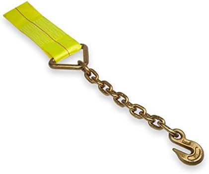 Quality Cargo Control 4"X32" Chain Extension Tie Down Ratchet Strap End 5,400 WLL (1)