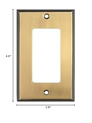 Gold Antique Brass SWITCH HITS Outlet Wall Plate