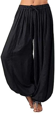 Women Pants Wintialy Women Plus Size Solid Color Casual Loose Harem Pants Yoga Pants Women Trousers
