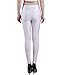 HDE Women's High Waist Leggings Stretch Tight Slimming Pants (White, Medium)