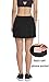 Women's Workout Active Skorts Sports Tennis Golf Skirt Built-in Shorts Casual Workout Clothes Athletic Yoga Apparel Black