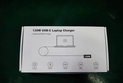 130W USB C Charger Compatible with Dell XPS 15 17 2in1 9500 9510 9520 9530 9575 9700 9710 9720 9730 Precision 5530 2in1 5550 5570 5750 3550 3551 3560 3571 5470 Latitude Type C Power Adapter