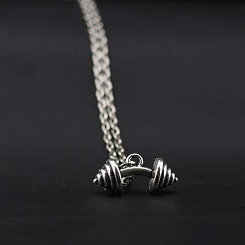 Fitness-Accessories-Mens-Fitness-Jewelry-Dumbbells-Necklace-Pendant
