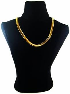 Gold tone Fluid Linked Necklace
