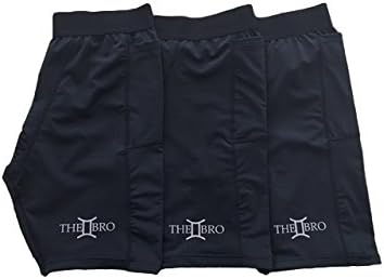 Compression Workout Shorts With Custom Phone Pocket The II Bro (Small (3 Pack))