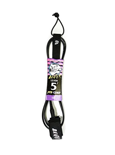 Catch Surf Beater Pro Comp 5' Leash, Black/Black, One Size