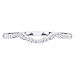 Dazzlingrock Collection 0.12 Carat (ctw) 14K Gold Round Cut Diamond Ladies Anniversary Wedding Stackable Band Guard Ring