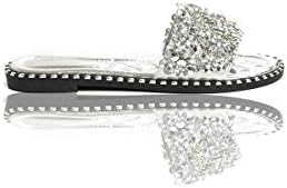 Ikrush Womens Libby Embellished Open Toe Sandals Silver