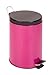 Honey-Can-Do 12L Step Trash Can, Magenta