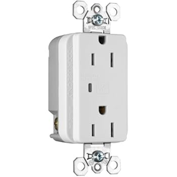Legrand - Pass & Seymour 5252WSPCC6 Transient Voltage Surge Suppressor Commercial Grade Receptacle 15-Amp 125-volt, White