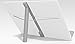 Joseph Joseph Cookbook and Tablet Stand Holder Reading Rest Folds Flat with Page Holder, White