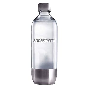 SodaStream – Hoogwaardige 1 liter PET-fles met roestvrijstalen bodem en deksel – universeel inzetbaar SodaStream…