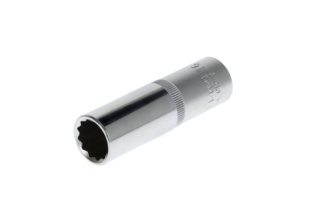 GEDORE red Long socket, 1/2" 12.5 mm drive, bi-hex 16 mm AF, Tool, R61101614, Steel