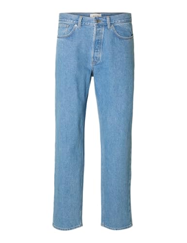 SELECTED FEMME Slh220-Loose Ben Kori Jeans Noos, Bleu Jeans Clair, 33W / 32L