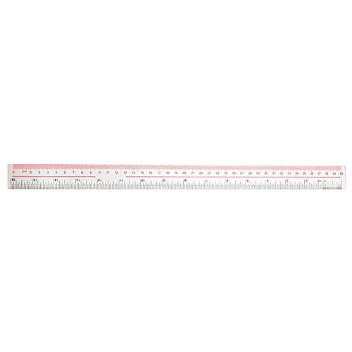 Zeroyoyo Long Plastic Straight Edge Office Rulers Learn Stationery Tape Measures Clear 40cm