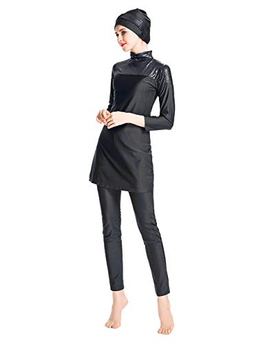 besbomig Muslimische Badebekleidung Damen Ganzkörper Badeanzug - Modest Badeanzug Beachwear Islamischer Burkini mit… – Bild 3