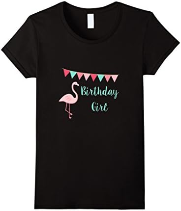 Women's Flamingo Birthday, Flamingo Decor, Flamingo Party Supplies Small Black