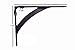 Set of 4 Iron Shelf Brackets for 10