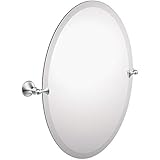 Moen DN2692CH Glenshire 26 x 22-Inch Frameless Pivoting Bathroom Tilting Mirror, Chrome