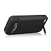 Battery Case, SQDeal 4200mah Rechargeable External Battery Portable Charging Case Protective Cover Juice Power Bank Charger for iPhone 5 5S 5C SE (Black)