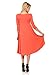Pastel by Vivienne Women's A-Line Trapeze Midi Dress Large Coral