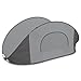 ONIVA - a Picnic Time brand - Manta Portable Beach Tent - Pop Up Tent - Beach Sun Shelter Pop Up, (Gray with Black Accents)