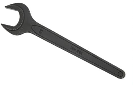 Single Open Ended Spanner Wrench, 36mm, Black, Chrome Vanadium Steel