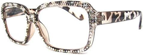 Glamour Swarovski Reading Glasses (+2.00, Brown)