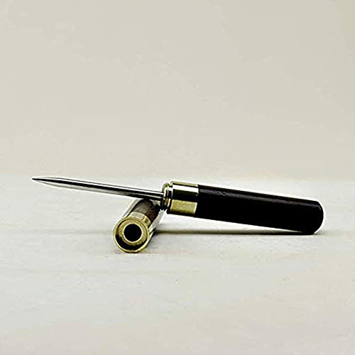 3 Pcs Stainless Steel Ice Picks with Wooden Handle and Safety Cover Kitchen Tool.