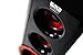 EMB Rechargeable Portable Boombox Street Disco Stereo Speaker 300 Watts-MP3 / Remote/Light-Work with Bluetooth, 15.5