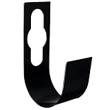 Hinmay Best Garden Spigot Hook Hose Holder, Durable Metal Wall Hose Hanger Support for 100ft Heavy Hose-Black
