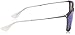 Ray-Ban RB4221 Square Sunglasses, Shot Blue Rubber/Light Green Mirrored Blue, 50 mm