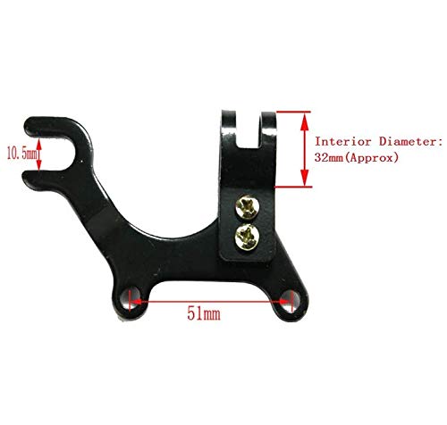 Star-Art 20/32mm Adjustable MTB Bike Disc Brake Bracket Converter Frame Adapter Mounting Holder (31.8mm)